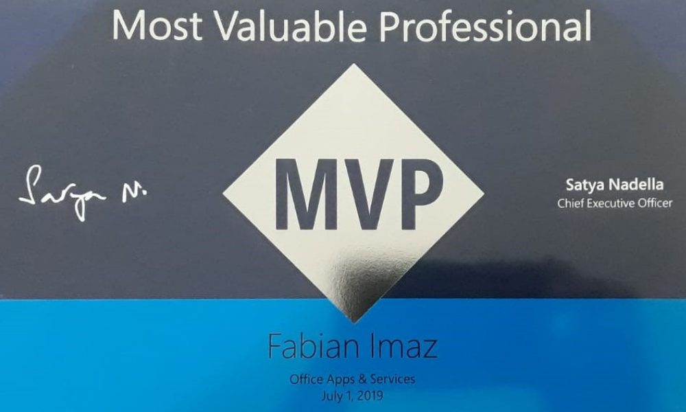 Fabián Imaz fue nuevamente reconocido con MVP de Microsoft